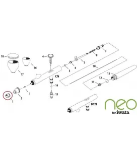 Recambios NEO Aerógrafo Iwata