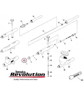 Pièces de rechange RÉVOLUTION Iwata (AR/BR/CR/BCR/SAR)
