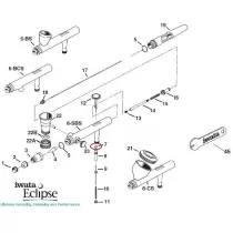 Pièces de rechange de l'ÉCLIPSE à l'Aérographe Iwata