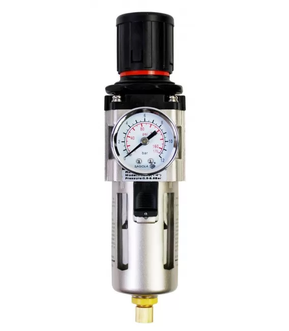 Filtro de Aire con Manómetro Sagola FR302 (1/4H - BSP)