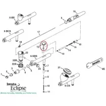 Pièces de rechange de l'ÉCLIPSE à l'Aérographe Iwata