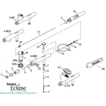 Pièces de rechange de l'ÉCLIPSE à l'Aérographe Iwata