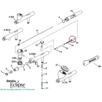 Pièces de rechange de l'ÉCLIPSE à l'Aérographe Iwata