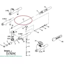 Pièces de rechange de l'ÉCLIPSE à l'Aérographe Iwata