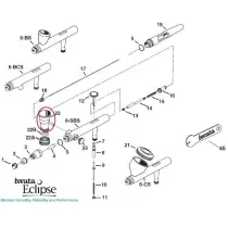 Pièces de rechange de l'ÉCLIPSE à l'Aérographe Iwata