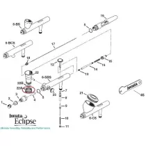 Pièces de rechange de l'ÉCLIPSE à l'Aérographe Iwata