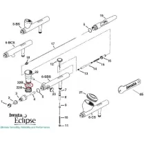Pièces de rechange de l'ÉCLIPSE à l'Aérographe Iwata