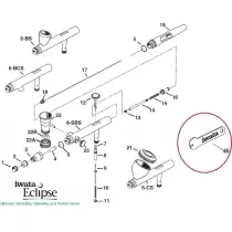 Pièces de rechange de l'ÉCLIPSE à l'Aérographe Iwata