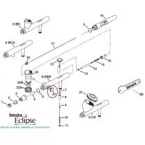 Pièces de rechange de l'ÉCLIPSE à l'Aérographe Iwata
