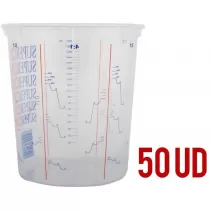 50ud Tazze di Vernice Mista 600ml