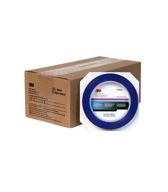 Caixa 12 Fitas Azuis "471" 3M (3mm x 33mtr)