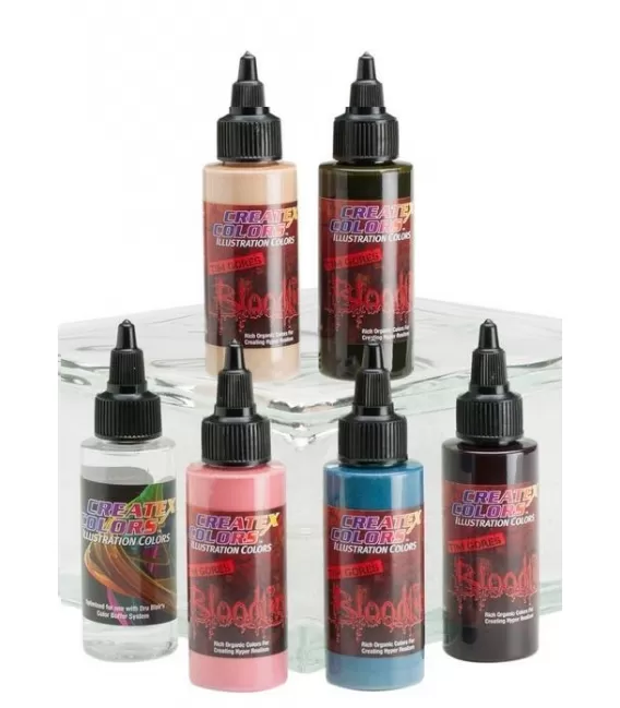 Pack Pinturas Createx Illustration Bloodline TYPE 0