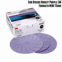 Discos 3M MINI Hookit Purple (75mm) (P80 a P600)- 5ud