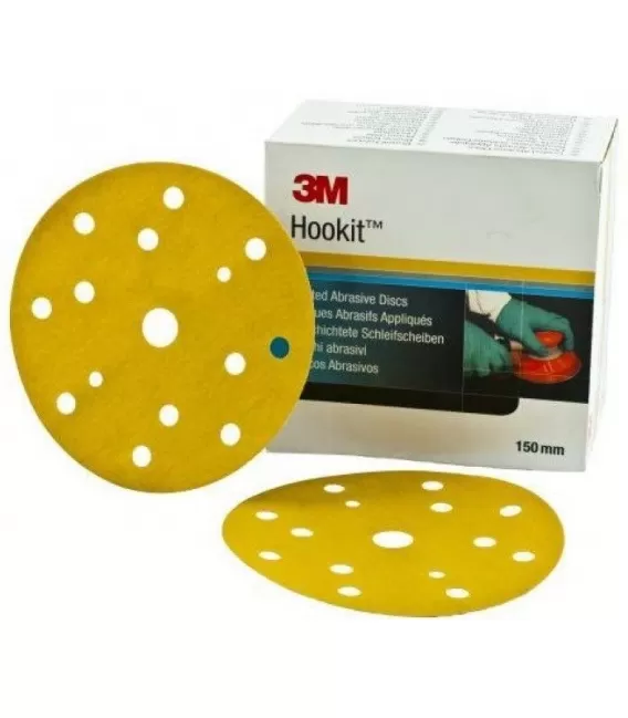 5ud Discos P80 Abrasivos Hookit 3M (150mm)