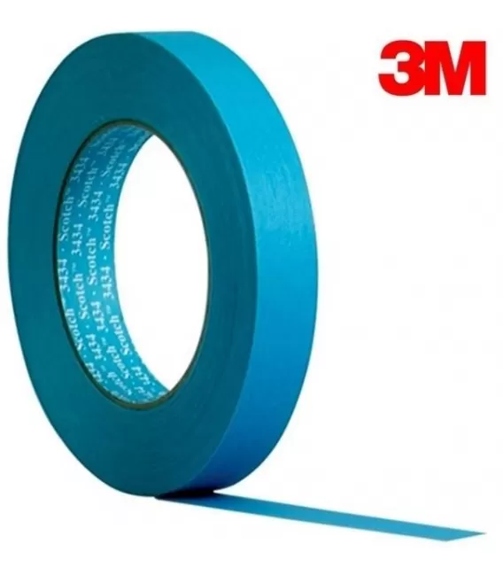 Bleu du ruban à masquer "3434" 3M (19mm x 50mtr)