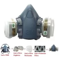 Máscara 3M Confort 7500 Silicona - M