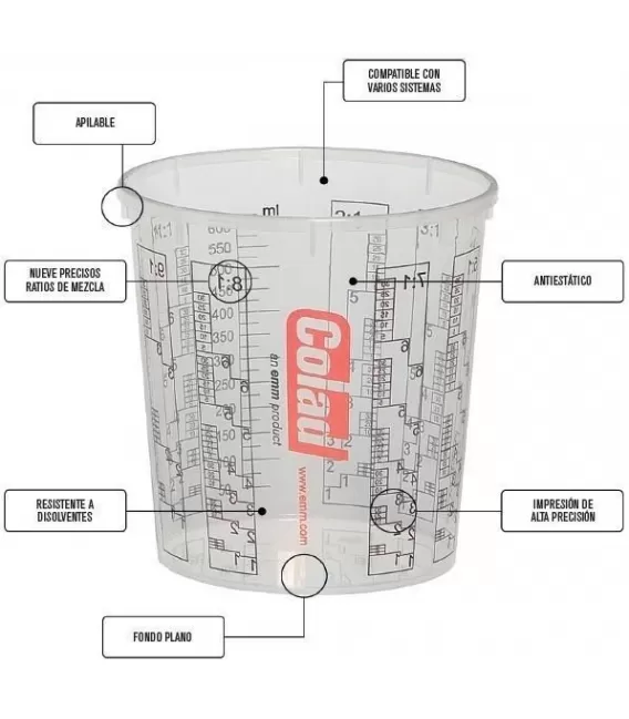 Becher Mix-350ml COLAD (Pack 5ud)