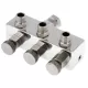 Conector 3 Aerógrafos com Regulação de Ar (1/8)