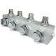 Connettore 4 Aerografi con il Reg. Aria 1/8M