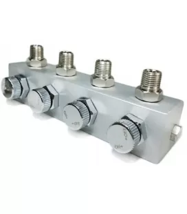 Connecteur 4 Aérographes avec Reg. Air 1/8M