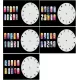 Airbrush-Nagelschablonen-Set, 5 Einheiten