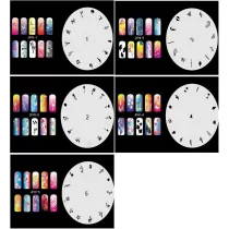 Ensemble de modèles d'ongles pour aérographe 5 unités