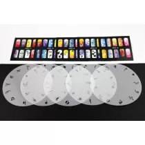 Ensemble de modèles d'ongles pour aérographe 5 unités