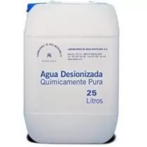 Agua destilada / Desionizada Pura 25 LTS